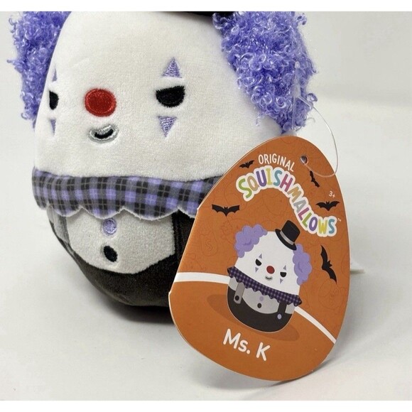 Squishmallows Ms. K Clown 6” Plush Halloween Spooky Carnival 2024 Ltd Edition - Picture 2 of 3